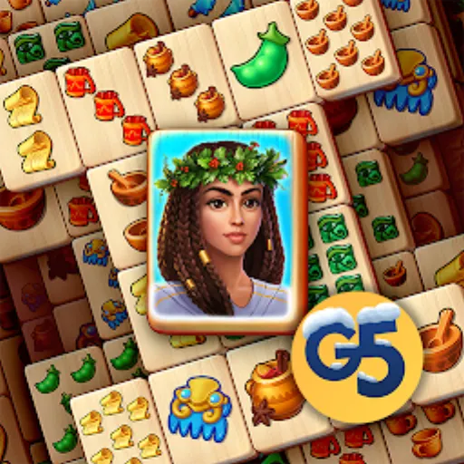 Layout de peças em pirâmide de Pyramid of Mahjong